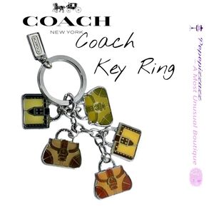 Sale COACH BAG LOVERS RARE HTF KEY CHAIN!! VINTAGE EXCELLENT ❤️